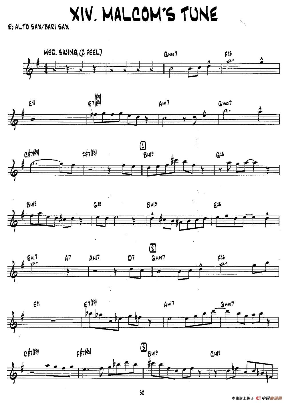 MALCOMS TUNE（15首爵士练习曲之14）(1)_原文件名：029.jpg
